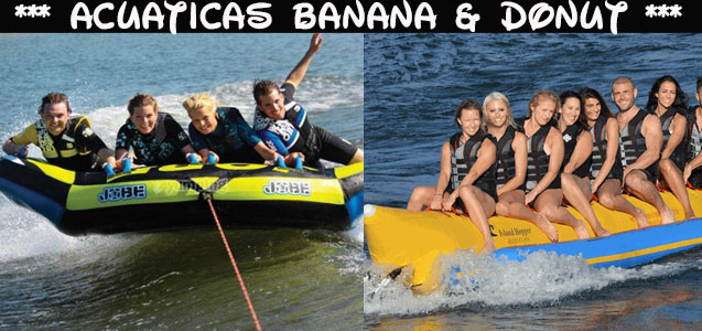Actividades Acuáticas Banana Boat y Donut 