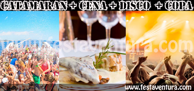 Fiesta en Catamarán con BBQ + DJ + Restaurante + Discoteca + Consumición Fiesta en Catamarán con BBQ, DJ, restaurante, discoteca, consumición. Despedidas de soltero y soltera Barcelona