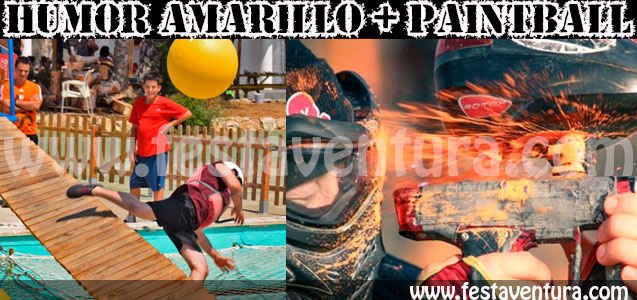 Humor Amarillo + Paintball Sitges - Duración aprox 3,5 horas Humor Amarillo + Paintball Sitges